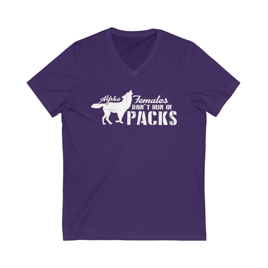 Alpha Females (Wolf) V-Neck Tee