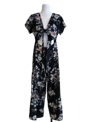 Black Floral Jumpsuits TTR