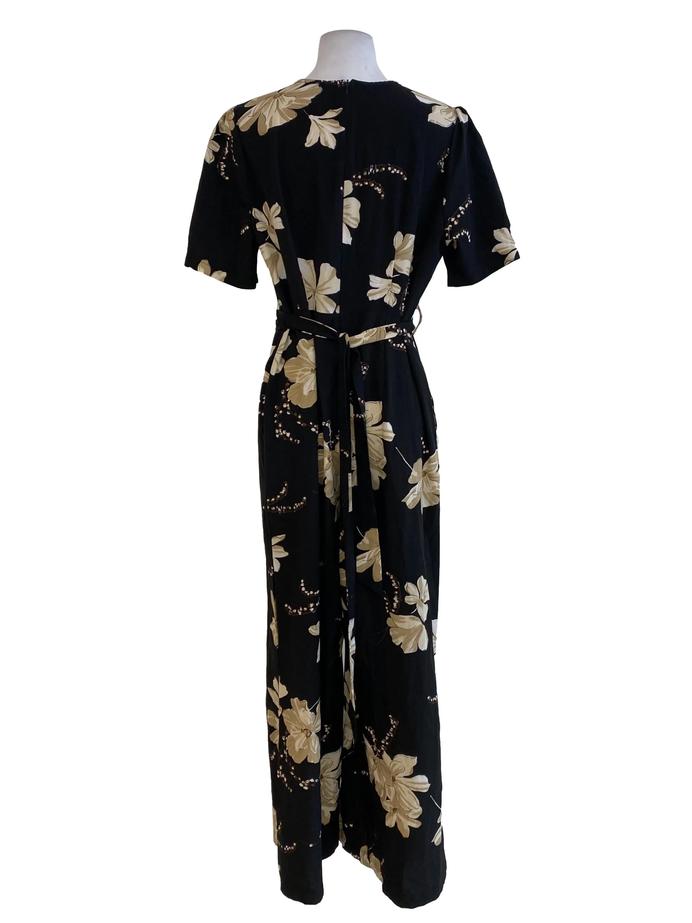 Black Floral Jumpsuits