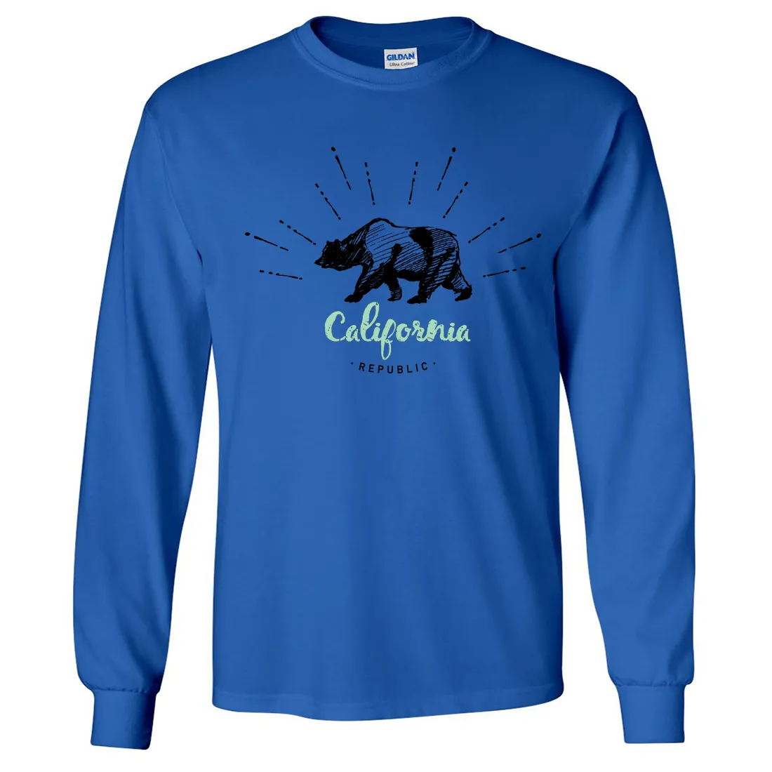 California Republic Stencil Long Sleeve Shirt