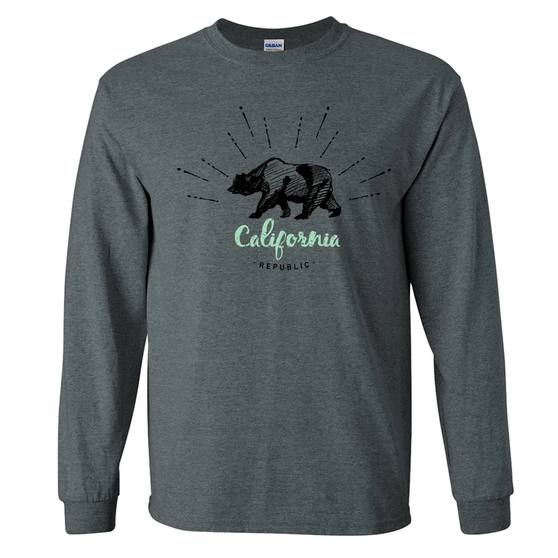 California Republic Stencil Long Sleeve Shirt