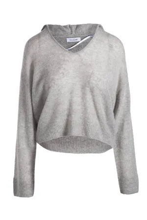 Cashmere Featherweight Hoodie in Cement