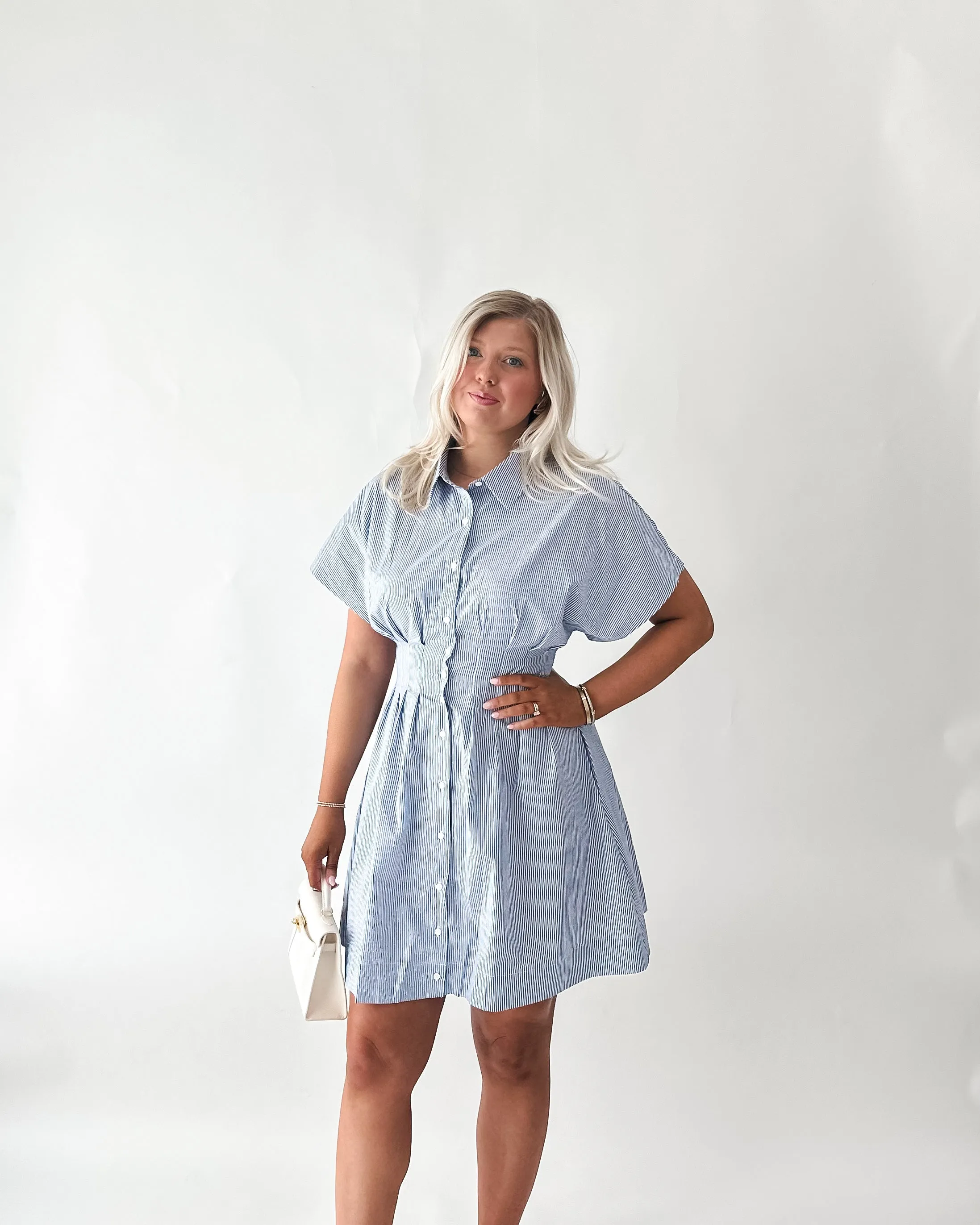 Fann Striped Mini Dress