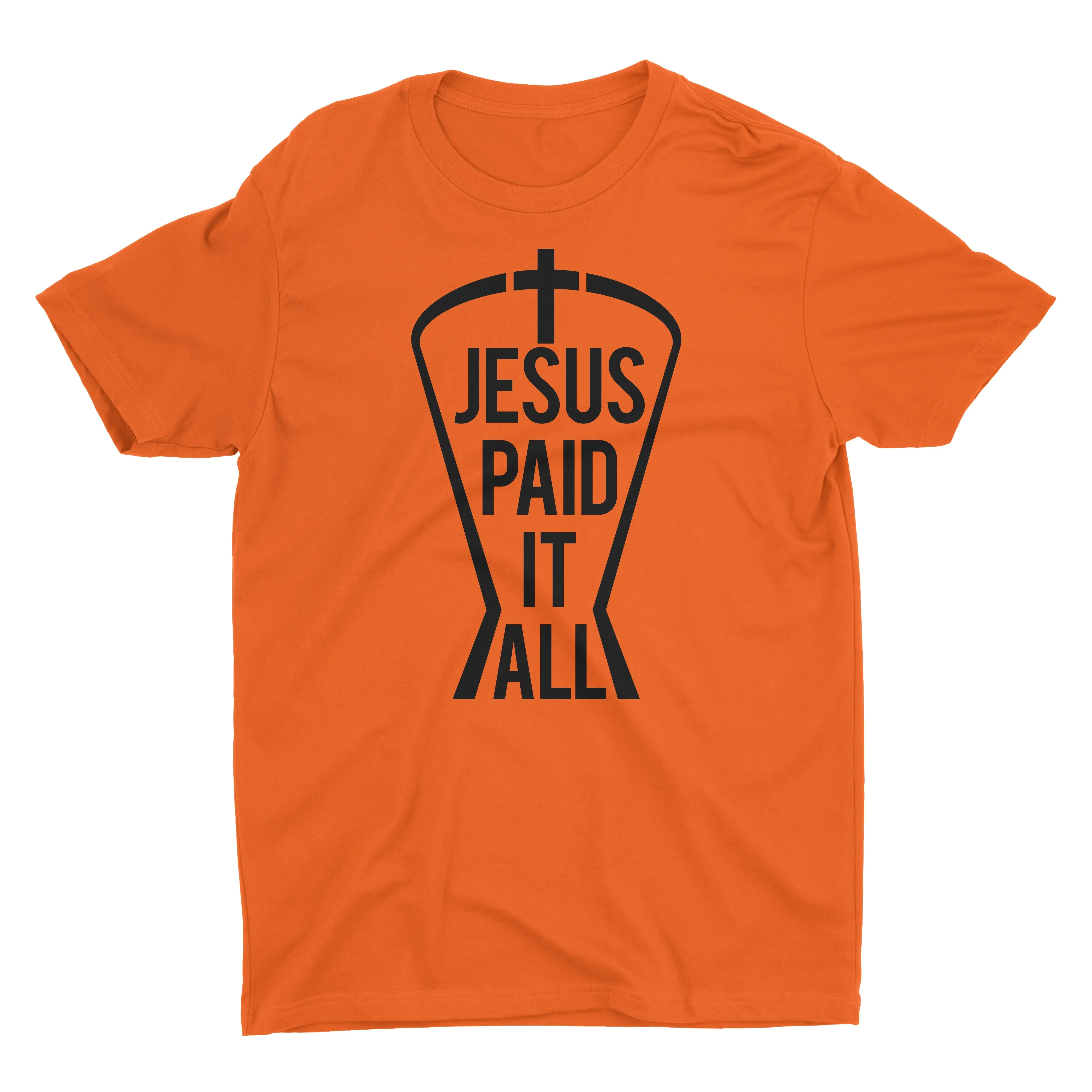 Jesus Paid It All Cross T-Shirt for Men
