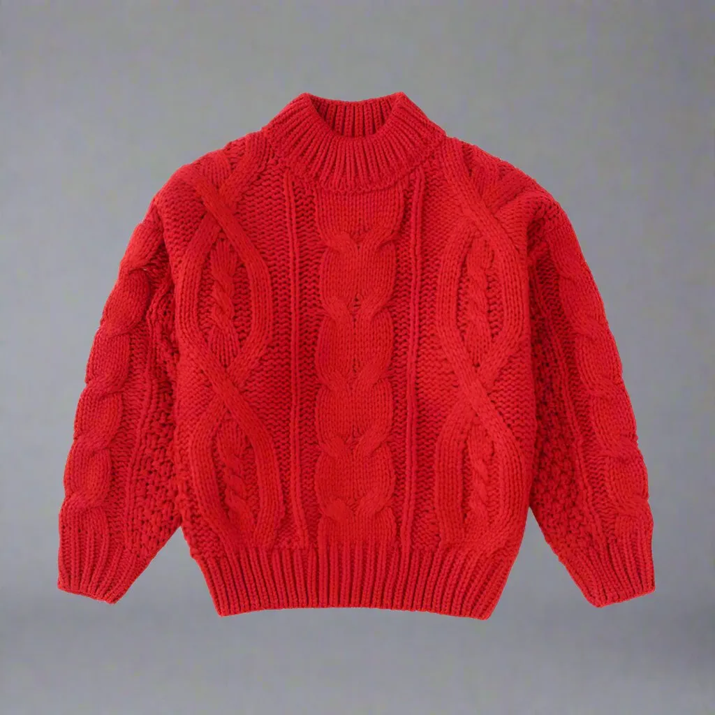 Matching Family Cable Knit Sweaters – Cozy Holiday Outfits