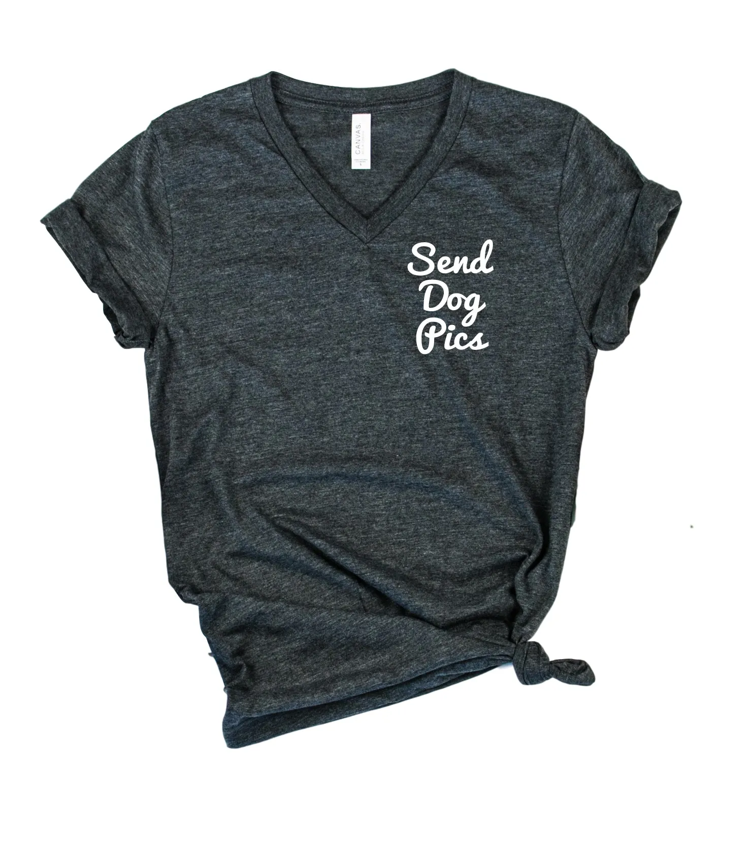 Send Dog Pics Shirt | Unisex V Neck