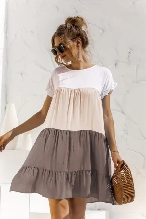 Summer Leisure Ruffled Daily Short Dresses