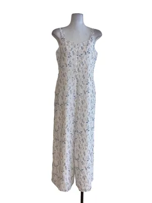 White Floral Jumpsuits